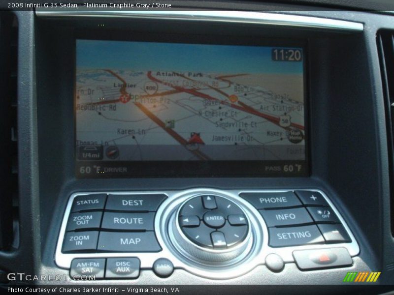 Platinum Graphite Gray / Stone 2008 Infiniti G 35 Sedan