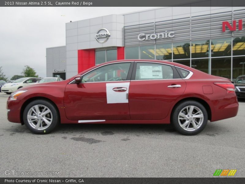 Cayenne Red / Beige 2013 Nissan Altima 2.5 SL