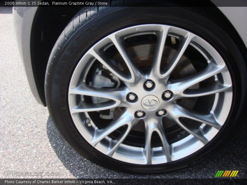 Platinum Graphite Gray / Stone 2008 Infiniti G 35 Sedan