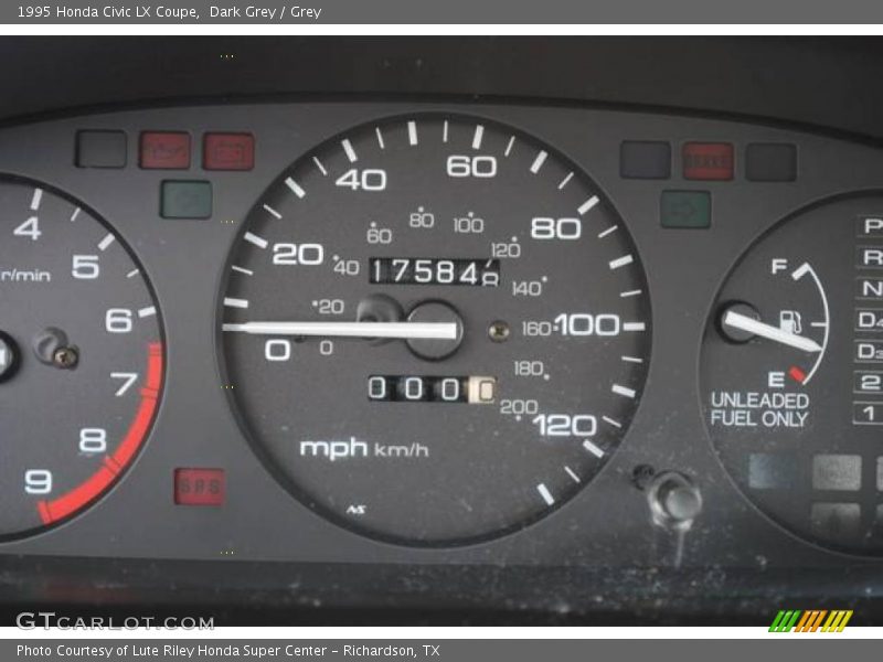Dark Grey / Grey 1995 Honda Civic LX Coupe