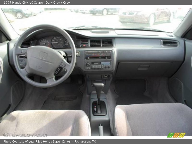 Dark Grey / Grey 1995 Honda Civic LX Coupe