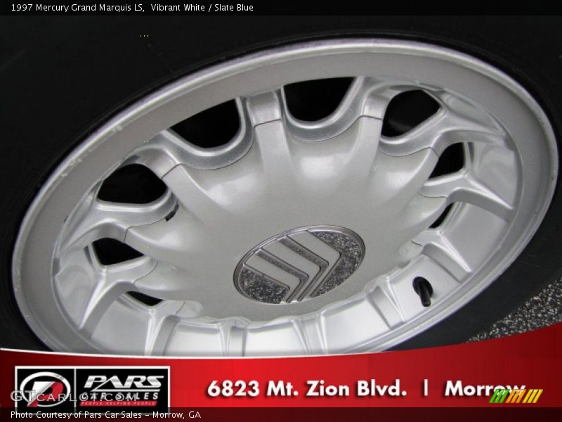 Vibrant White / Slate Blue 1997 Mercury Grand Marquis LS