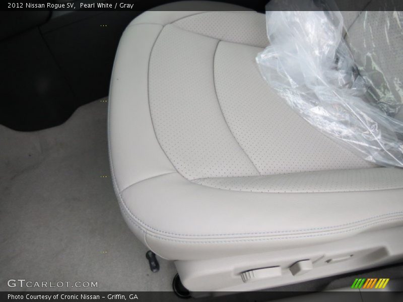 Pearl White / Gray 2012 Nissan Rogue SV
