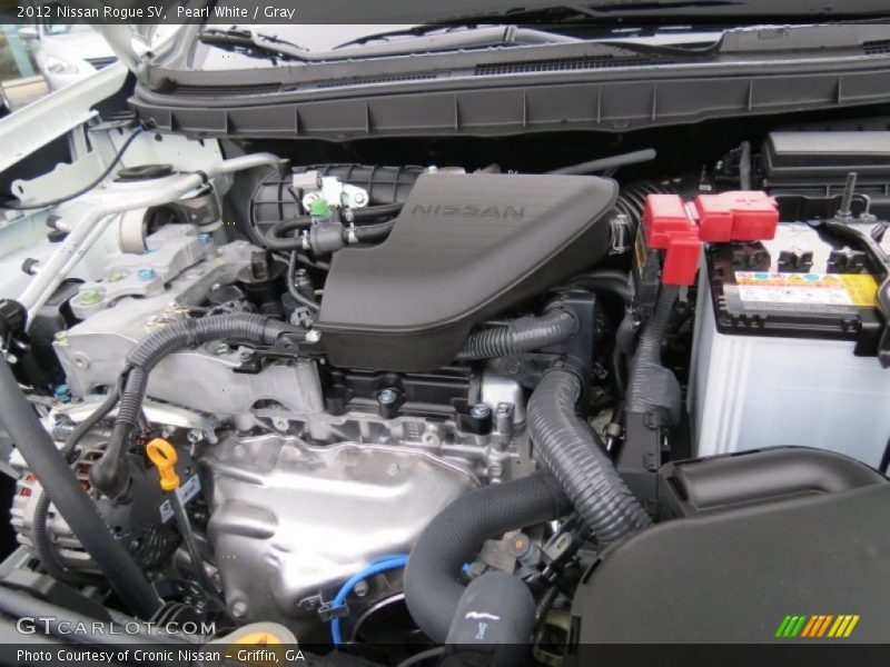 Pearl White / Gray 2012 Nissan Rogue SV