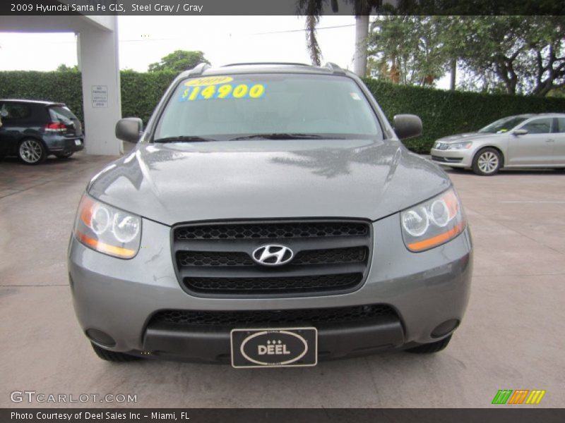 Steel Gray / Gray 2009 Hyundai Santa Fe GLS