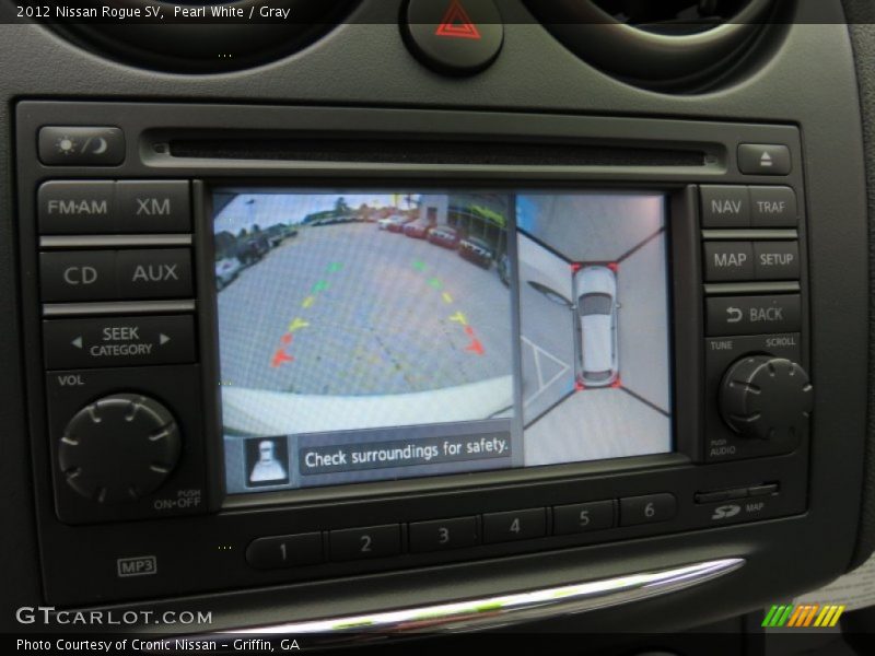 Pearl White / Gray 2012 Nissan Rogue SV