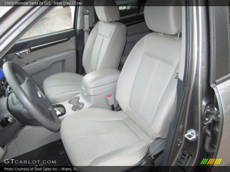 Steel Gray / Gray 2009 Hyundai Santa Fe GLS