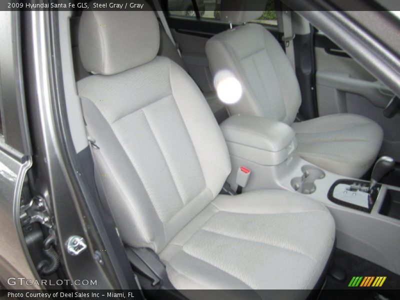 Steel Gray / Gray 2009 Hyundai Santa Fe GLS