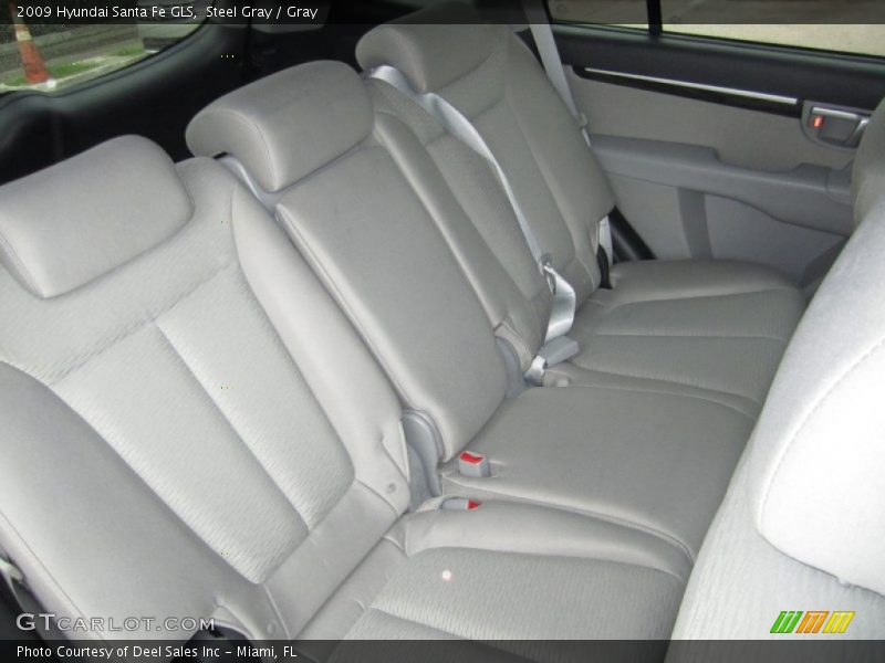 Steel Gray / Gray 2009 Hyundai Santa Fe GLS