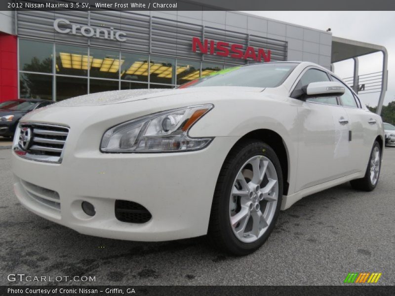 Winter Frost White / Charcoal 2012 Nissan Maxima 3.5 SV