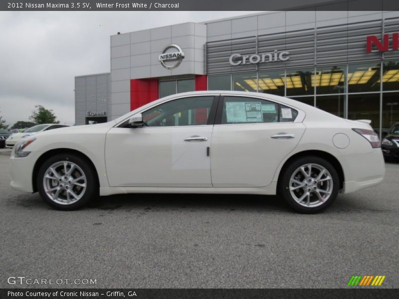 Winter Frost White / Charcoal 2012 Nissan Maxima 3.5 SV
