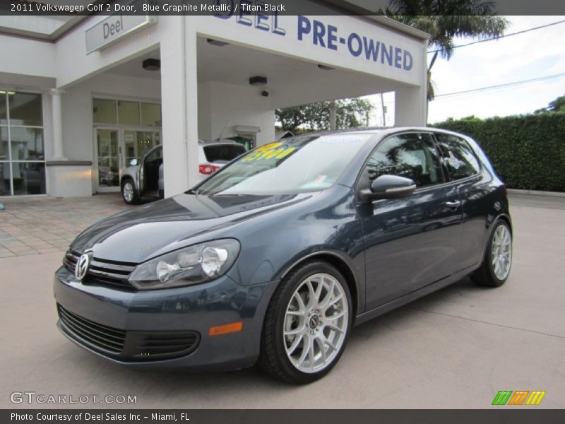 Blue Graphite Metallic / Titan Black 2011 Volkswagen Golf 2 Door