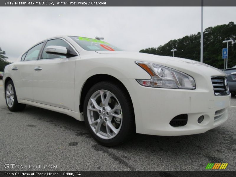 Winter Frost White / Charcoal 2012 Nissan Maxima 3.5 SV