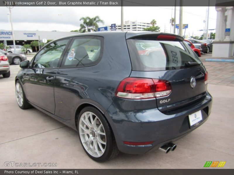 Blue Graphite Metallic / Titan Black 2011 Volkswagen Golf 2 Door