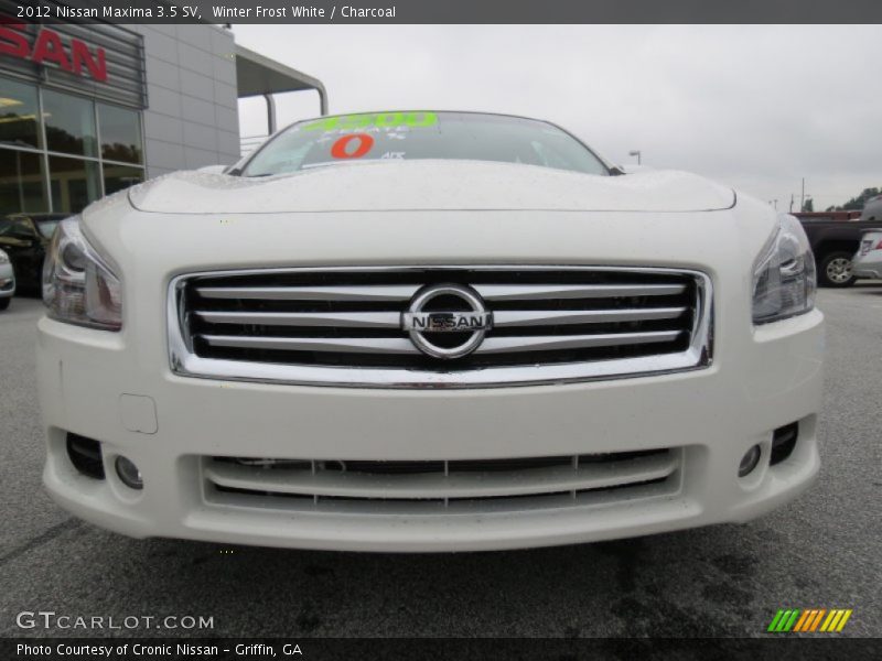 Winter Frost White / Charcoal 2012 Nissan Maxima 3.5 SV