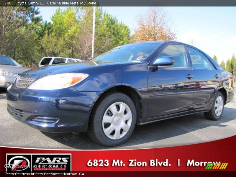 Catalina Blue Metallic / Stone 2003 Toyota Camry LE