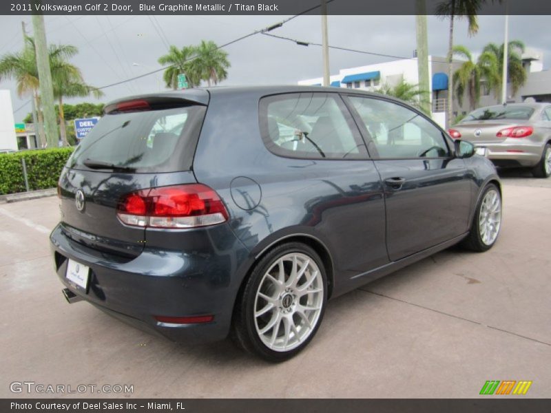 Blue Graphite Metallic / Titan Black 2011 Volkswagen Golf 2 Door