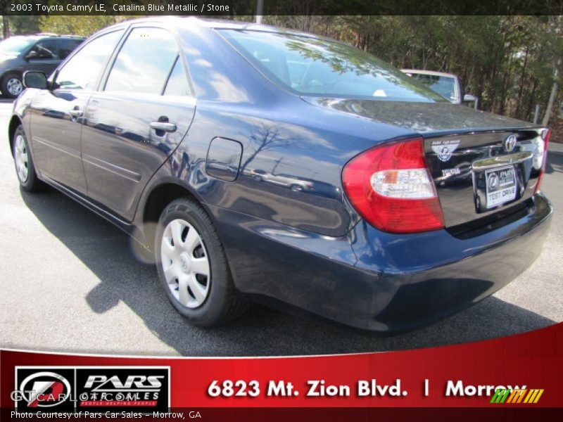 Catalina Blue Metallic / Stone 2003 Toyota Camry LE