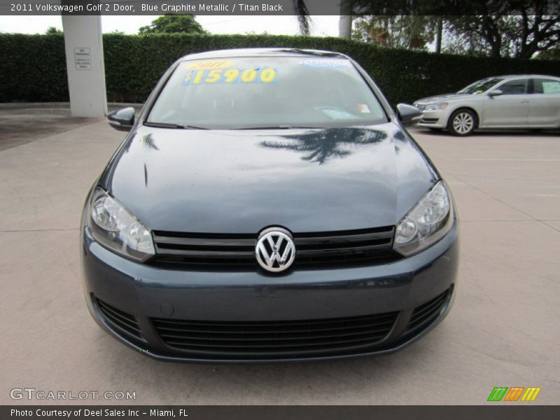 Blue Graphite Metallic / Titan Black 2011 Volkswagen Golf 2 Door