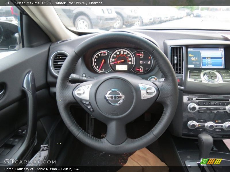 Winter Frost White / Charcoal 2012 Nissan Maxima 3.5 SV