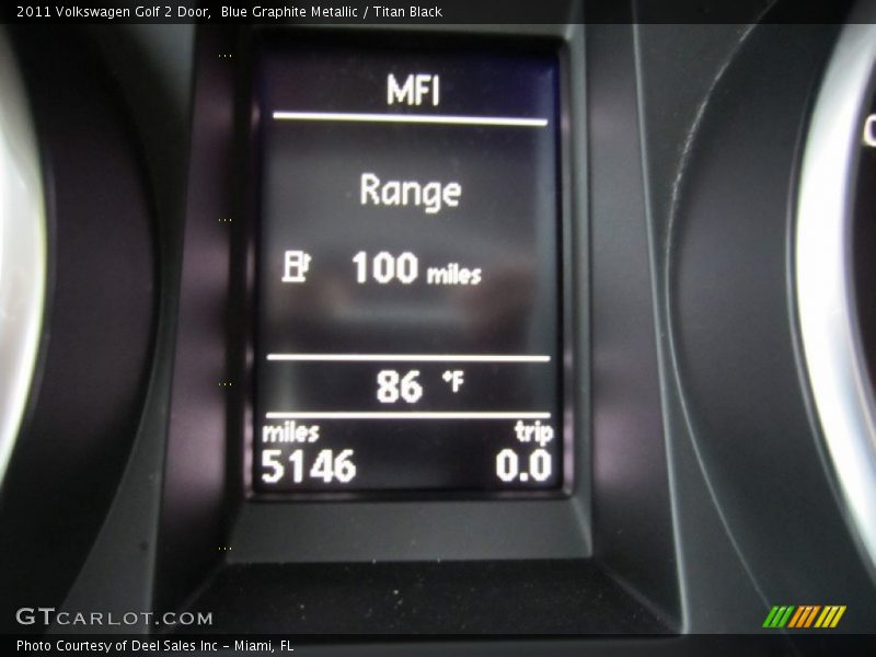 Blue Graphite Metallic / Titan Black 2011 Volkswagen Golf 2 Door