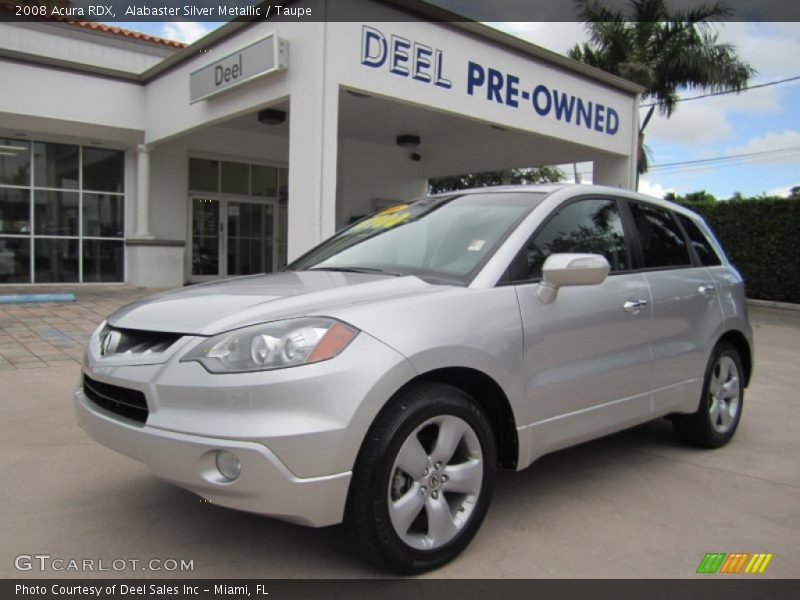 Alabaster Silver Metallic / Taupe 2008 Acura RDX