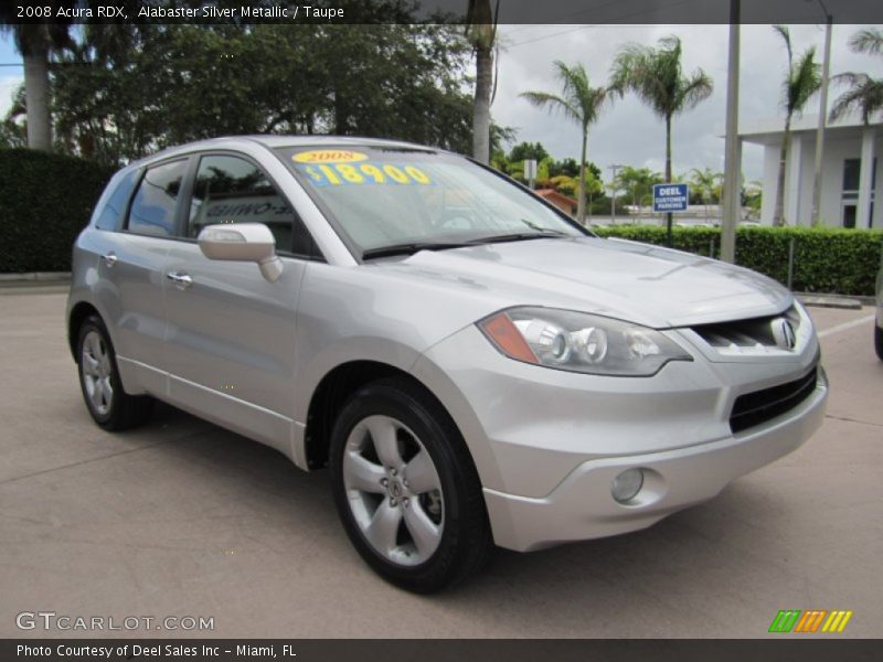 Alabaster Silver Metallic / Taupe 2008 Acura RDX