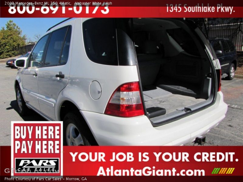 Alabaster White / Ash 2003 Mercedes-Benz ML 350 4Matic