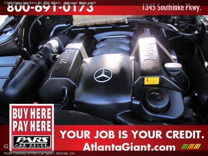 Alabaster White / Ash 2003 Mercedes-Benz ML 350 4Matic