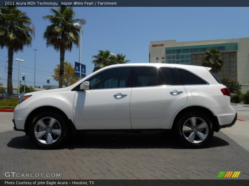 Aspen White Pearl / Parchment 2011 Acura MDX Technology