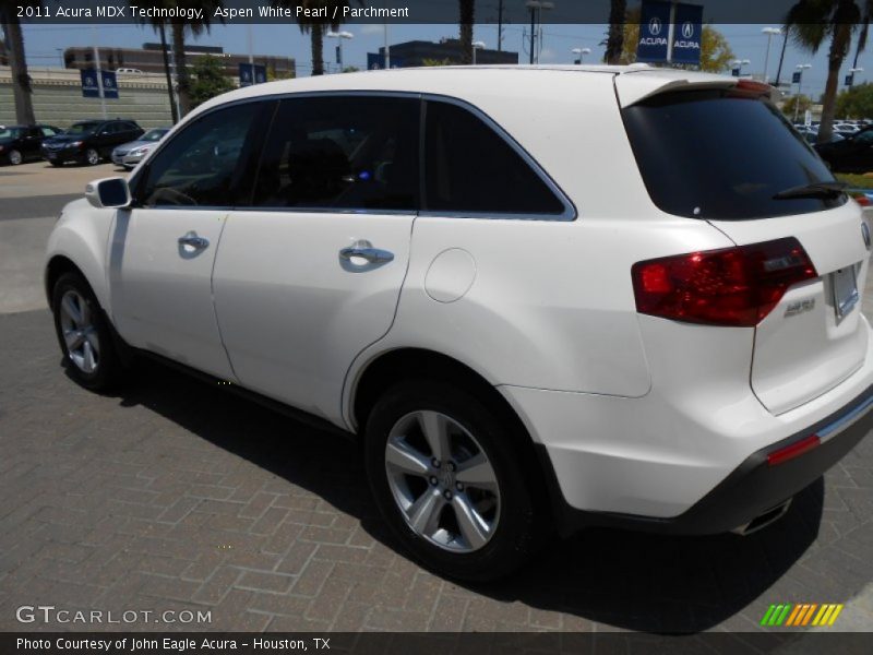 Aspen White Pearl / Parchment 2011 Acura MDX Technology