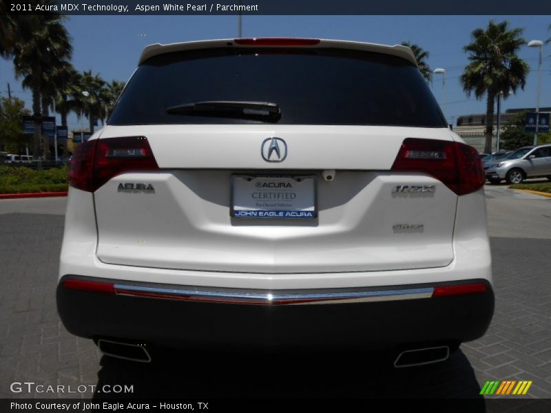 Aspen White Pearl / Parchment 2011 Acura MDX Technology