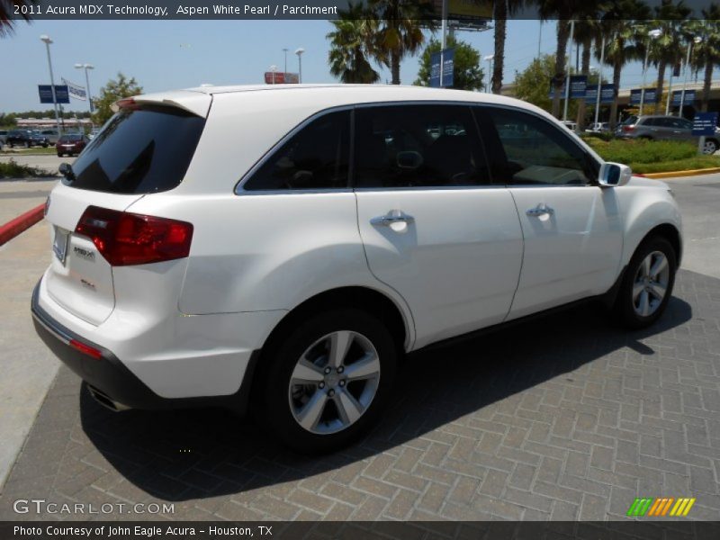 Aspen White Pearl / Parchment 2011 Acura MDX Technology