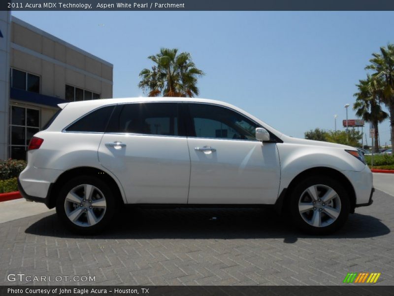 Aspen White Pearl / Parchment 2011 Acura MDX Technology
