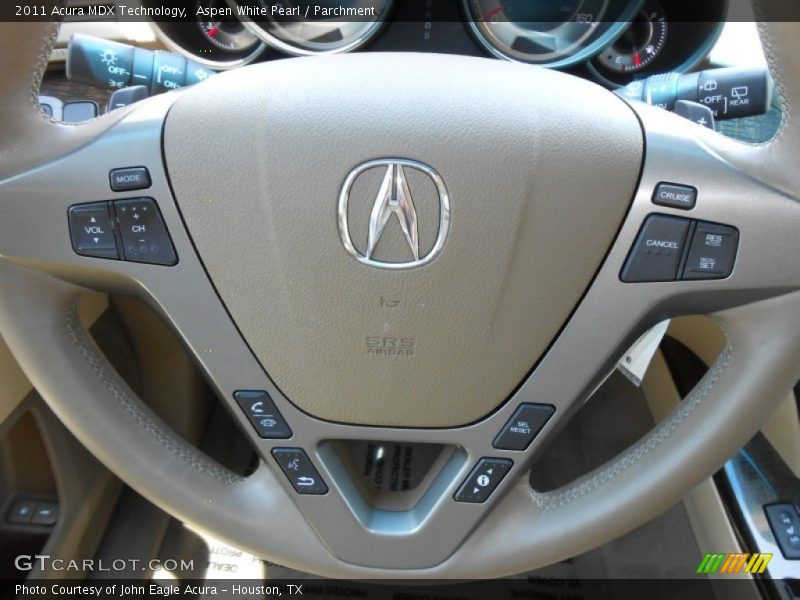 Aspen White Pearl / Parchment 2011 Acura MDX Technology