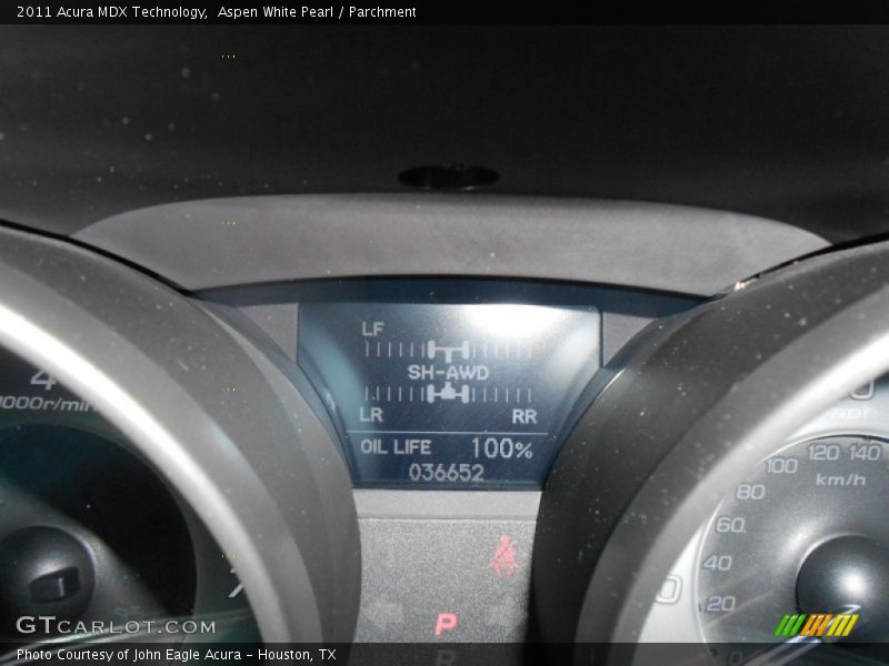 Aspen White Pearl / Parchment 2011 Acura MDX Technology