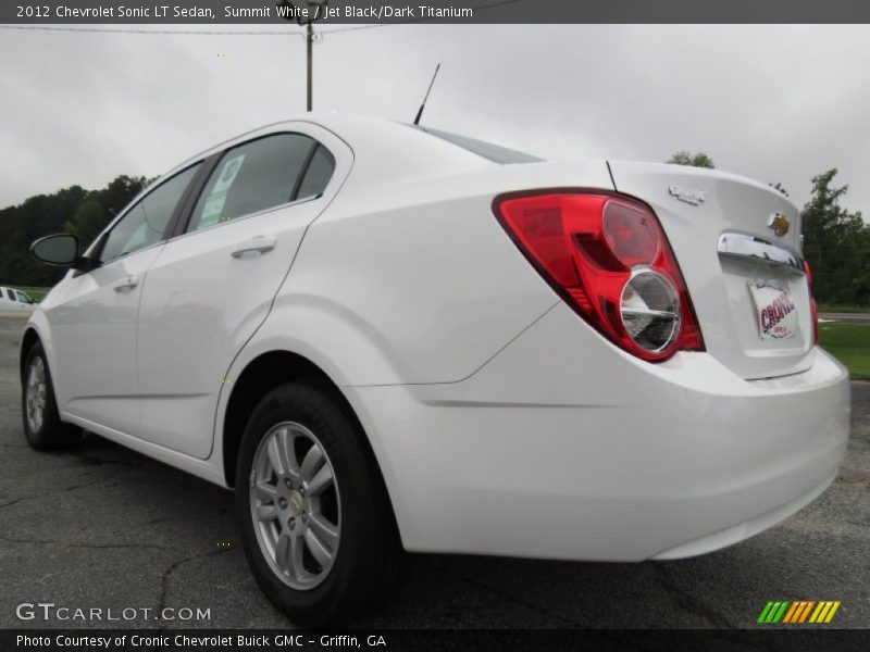 Summit White / Jet Black/Dark Titanium 2012 Chevrolet Sonic LT Sedan