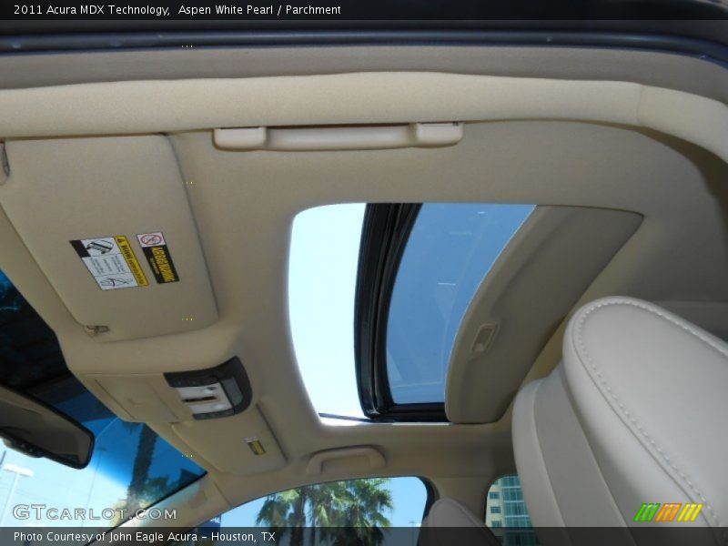 Aspen White Pearl / Parchment 2011 Acura MDX Technology
