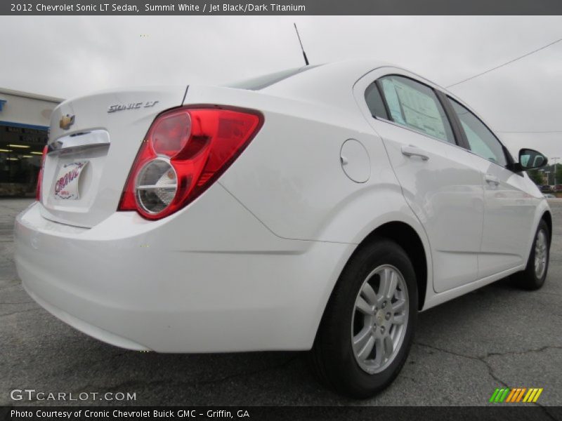 Summit White / Jet Black/Dark Titanium 2012 Chevrolet Sonic LT Sedan