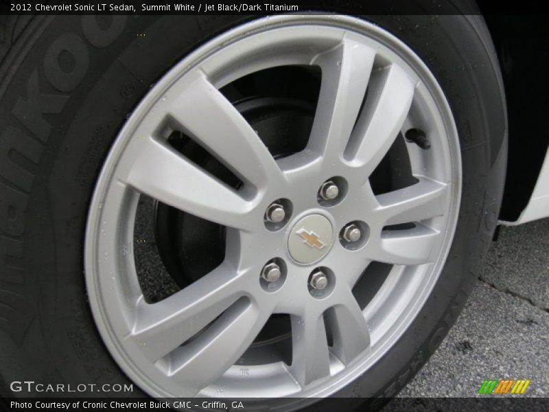 Summit White / Jet Black/Dark Titanium 2012 Chevrolet Sonic LT Sedan