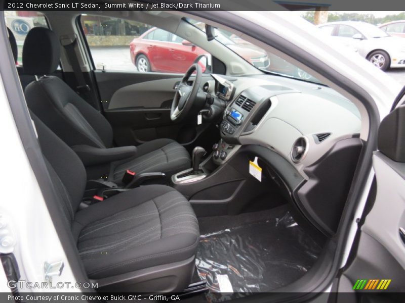 Summit White / Jet Black/Dark Titanium 2012 Chevrolet Sonic LT Sedan