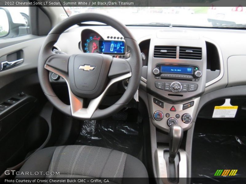 Summit White / Jet Black/Dark Titanium 2012 Chevrolet Sonic LT Sedan