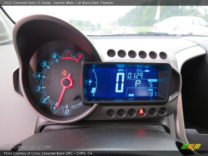 Summit White / Jet Black/Dark Titanium 2012 Chevrolet Sonic LT Sedan