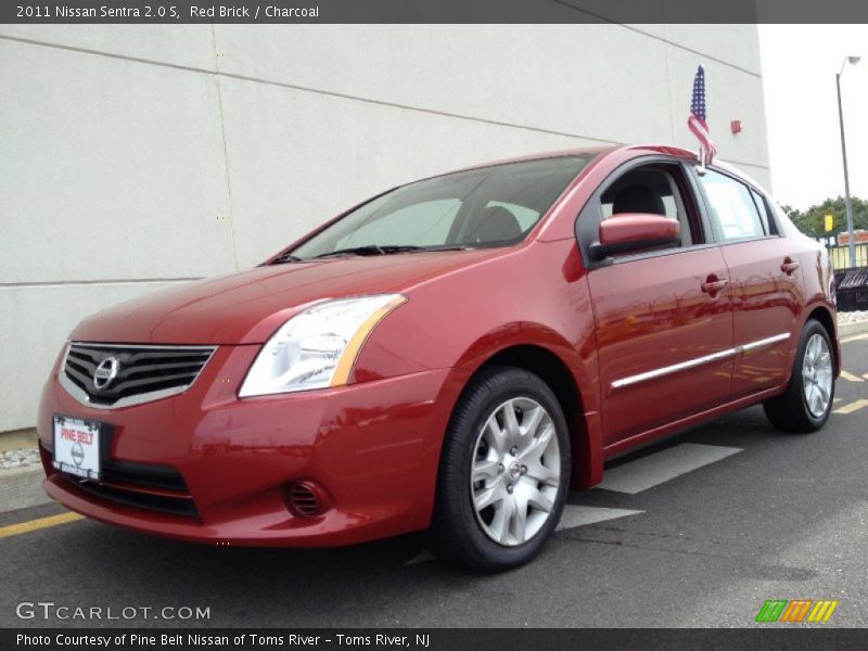 Red Brick / Charcoal 2011 Nissan Sentra 2.0 S