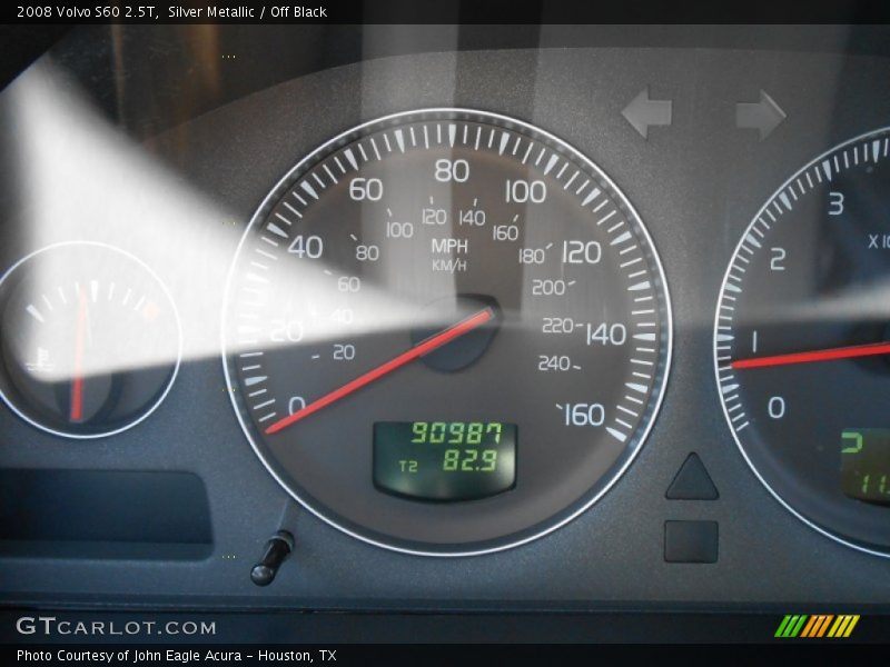 Silver Metallic / Off Black 2008 Volvo S60 2.5T