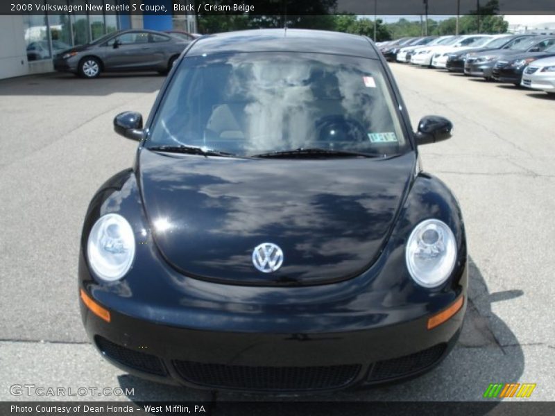 Black / Cream Beige 2008 Volkswagen New Beetle S Coupe