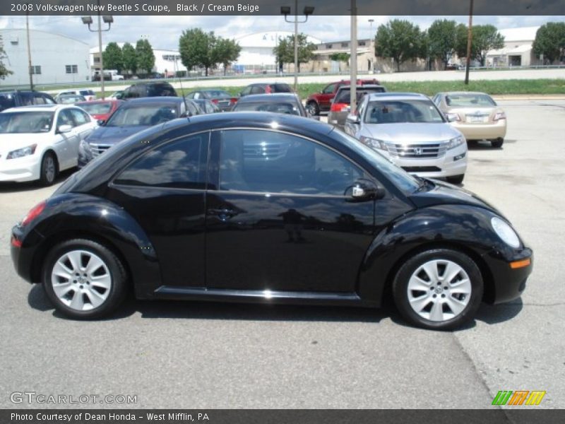 Black / Cream Beige 2008 Volkswagen New Beetle S Coupe