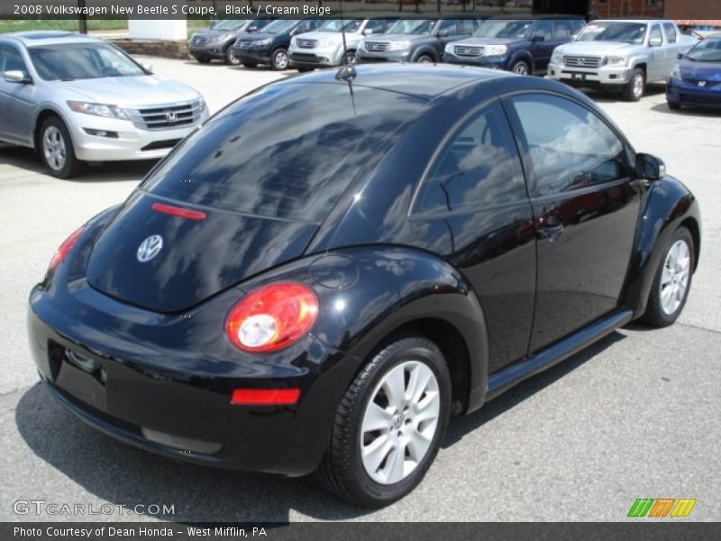 Black / Cream Beige 2008 Volkswagen New Beetle S Coupe