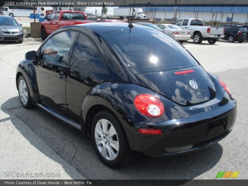 Black / Cream Beige 2008 Volkswagen New Beetle S Coupe