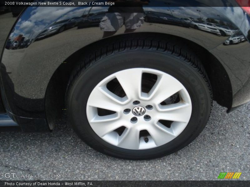 Black / Cream Beige 2008 Volkswagen New Beetle S Coupe